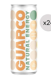 Levann Guarco Natural Energy Drink can, healthy energy boost, pack of 24 x 250 ml, no artificial additives.